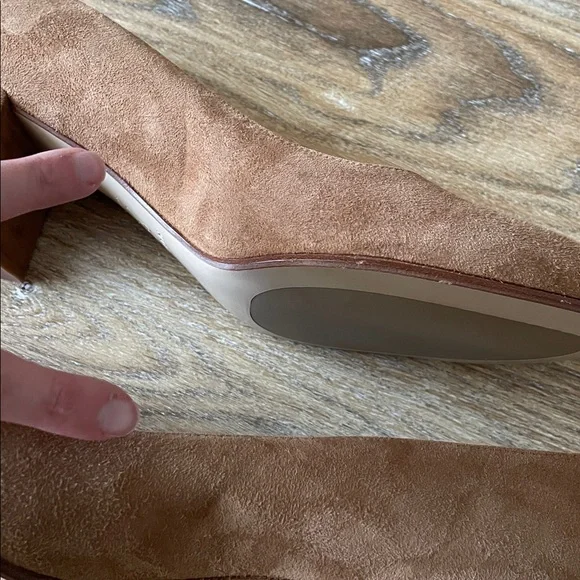 Margaux The Heel in Chesnut Suede - Picture 8 of 14